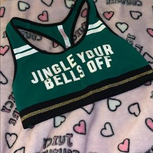 Christmas Pink Sports Bra
